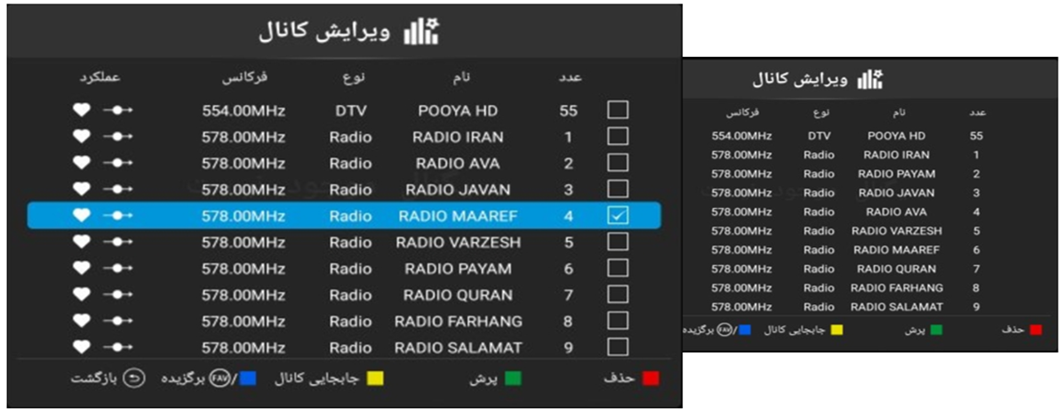 مدیریت کانال در تلویزیون جی پلاس