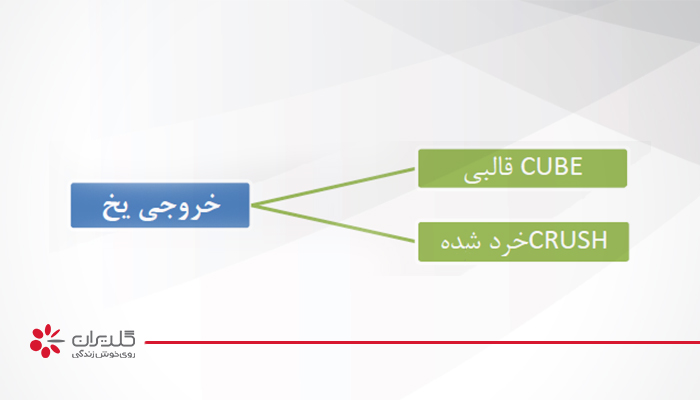 کلید ICE TYPE برای انتخاب یخ درشت و یخ ریز در یخچال ساید